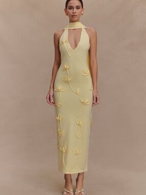 Meshki Wynn yellow maxi dress